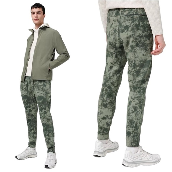 Lululemon | Men’s City Sweat Joggers Green Tie Dye Size Large - Picture 1 of 9
